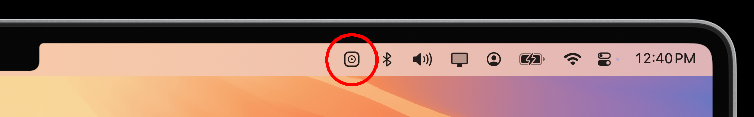 CamPhoto menu bar icon