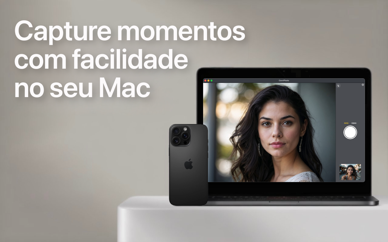 Tire fotos com o Mac